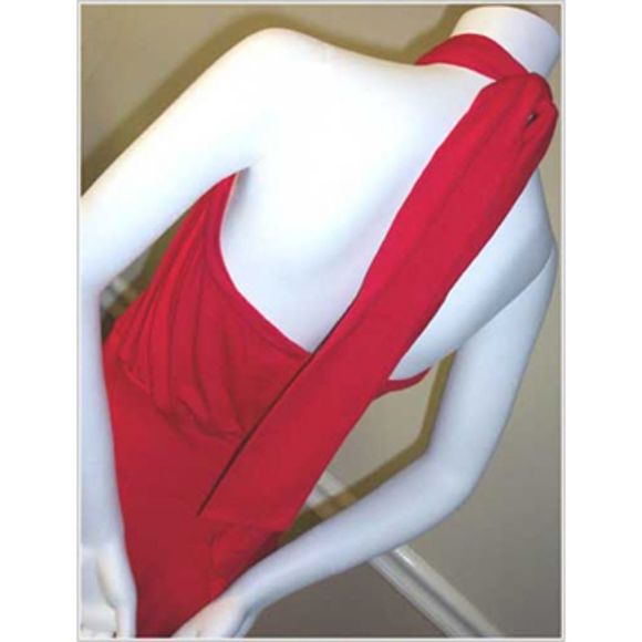 Mason Halter Dress (vermillion) - Picture 2 of 3